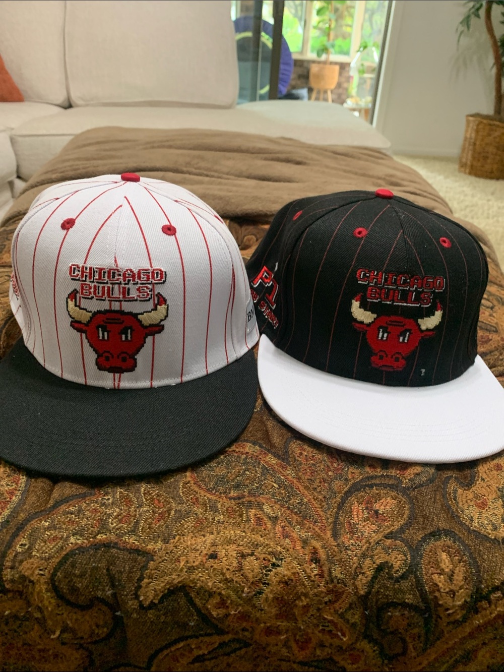 (2) Chicago Bulls SnapBack caps